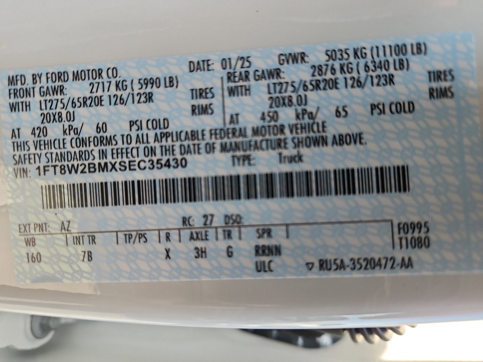 2025 Ford Super Duty F-250 SRW Platinum