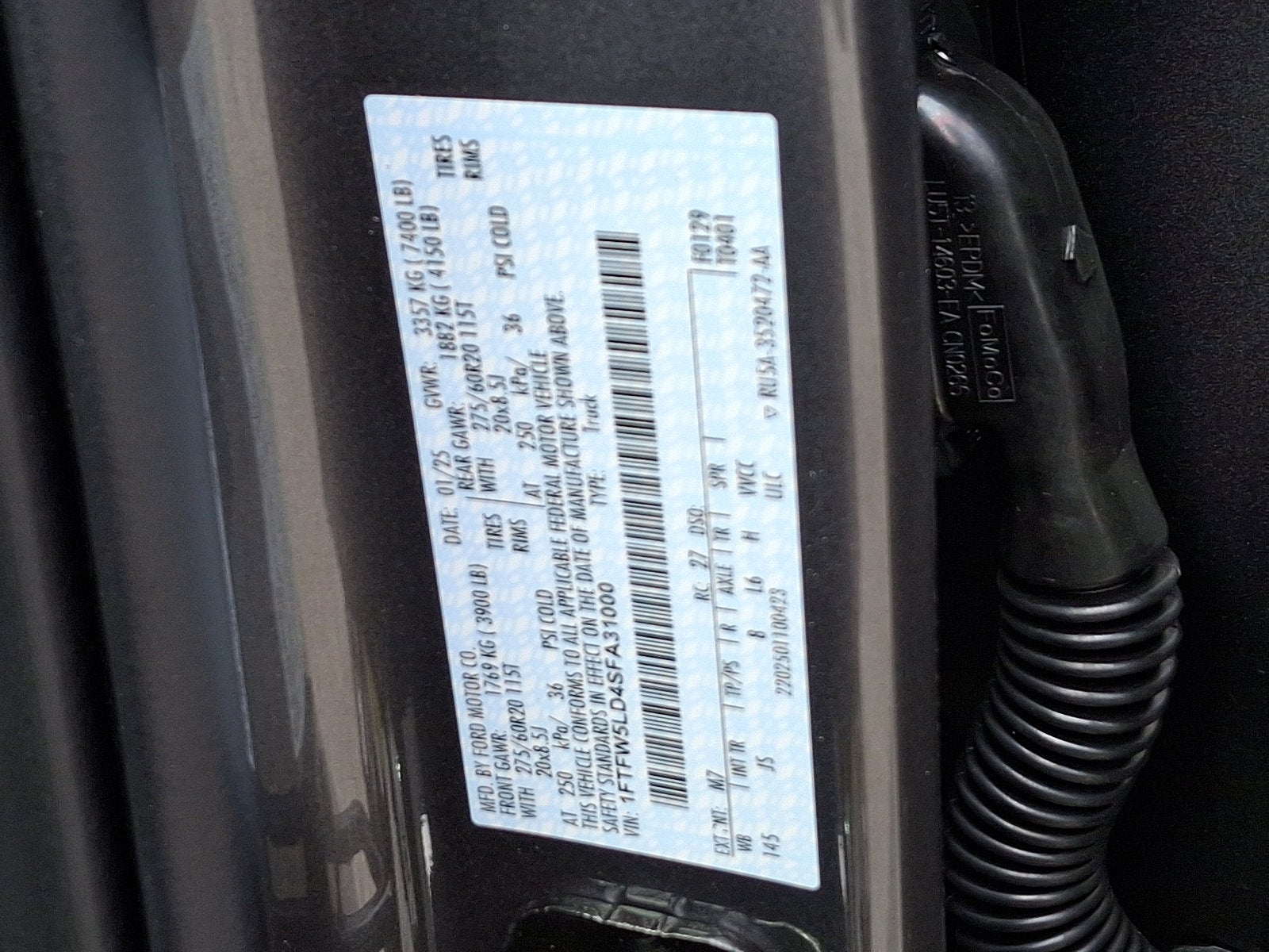 2025 Ford F-150 Lariat Powerboost FX4 Off Road Package / Twin Panel Moonroof