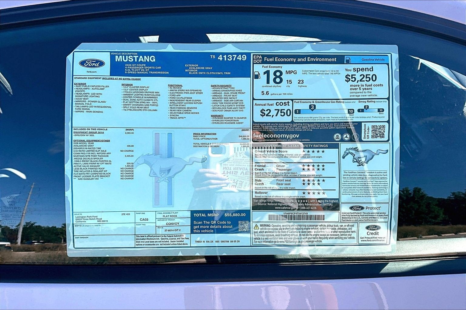 2026 Ford Mustang GT Fastback