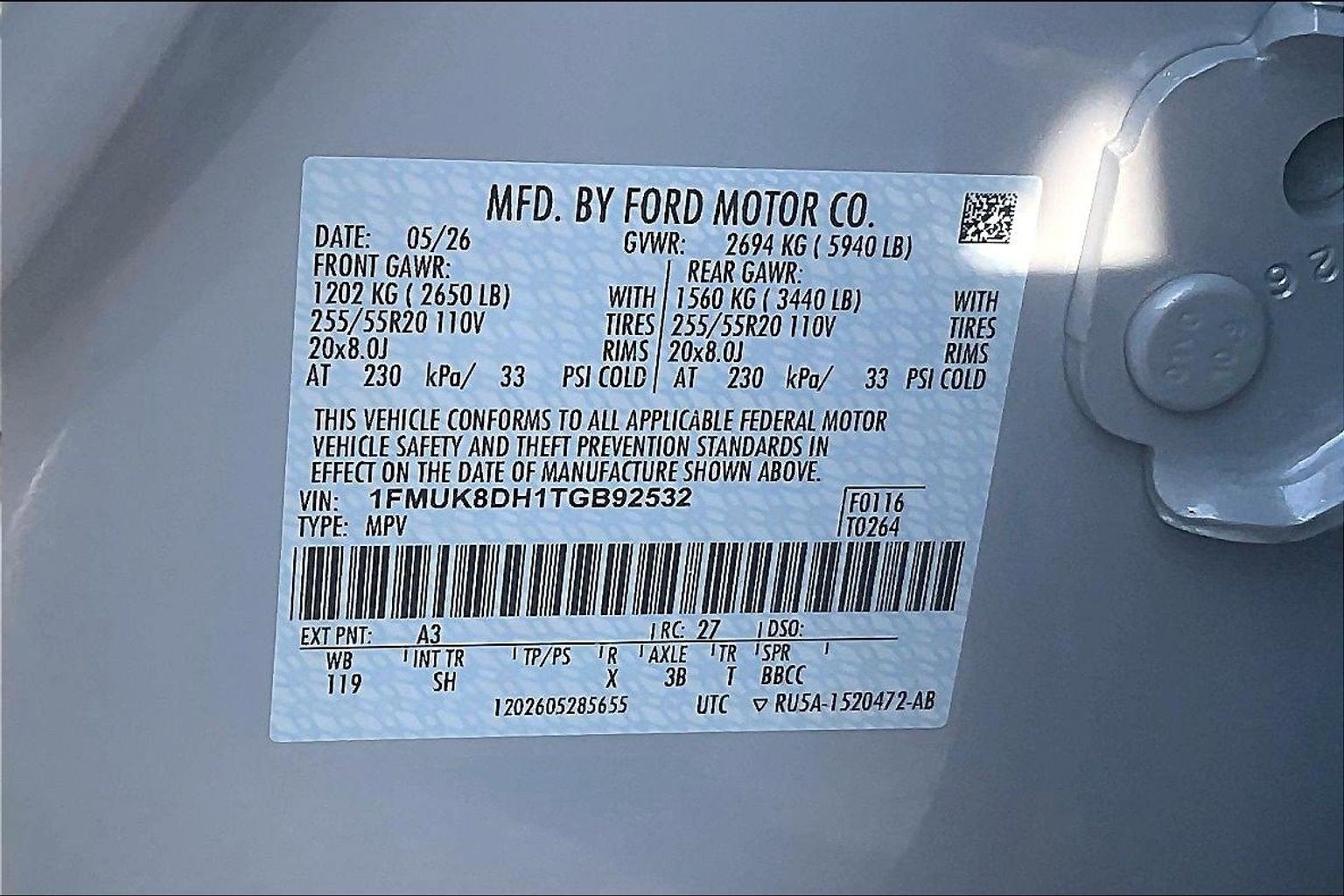 2026 Ford Explorer Active w/200A Pkg