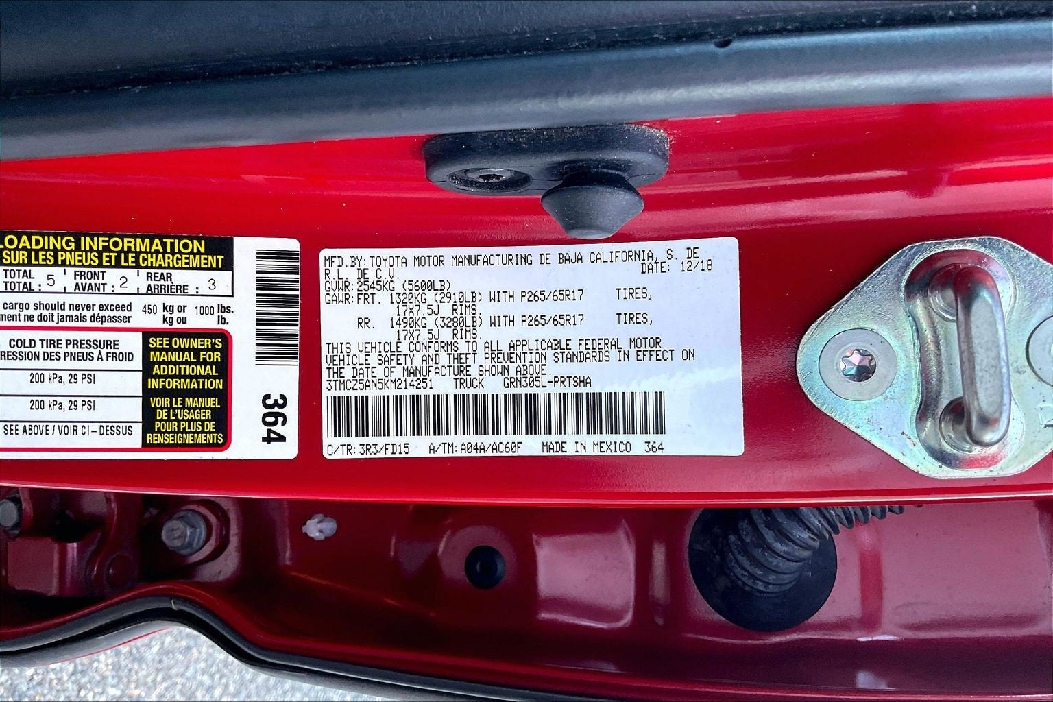 2019 Toyota Tacoma 4WD 4X4