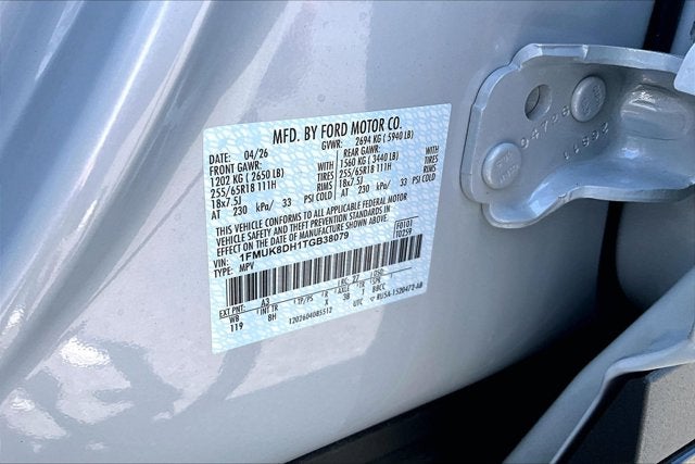 2026 Ford Explorer Active w/200A Pkg