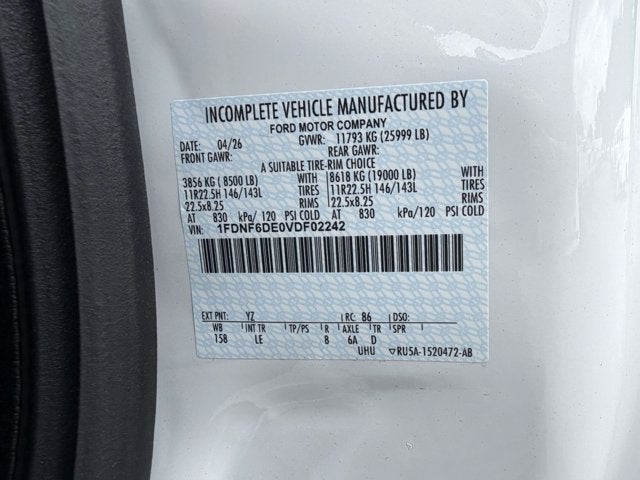 2027 Ford F-650 SD Masonry Dump