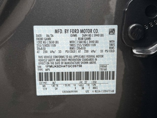 2026 Ford Explorer Active w/200A Pkg
