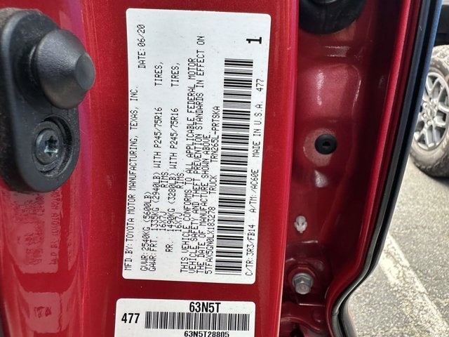 2020 Toyota Tacoma 2WD Base
