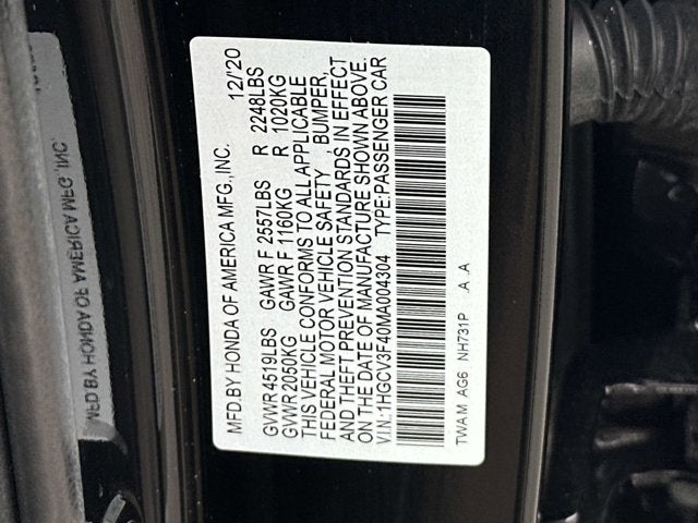 2021 Honda Accord Hybrid EX