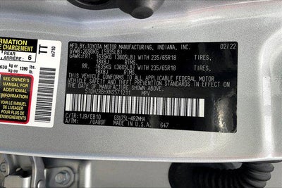 2022 Toyota HIGHLANDER XLE
