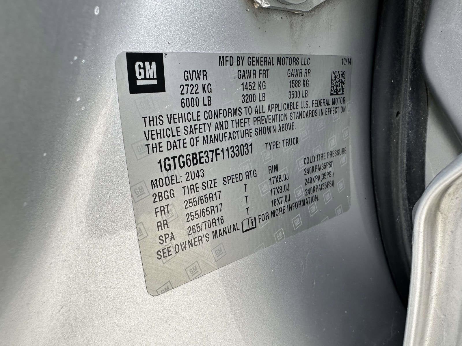 2015 GMC Canyon 4WD SLE