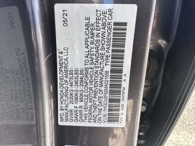 2021 Honda Accord Sedan Touring