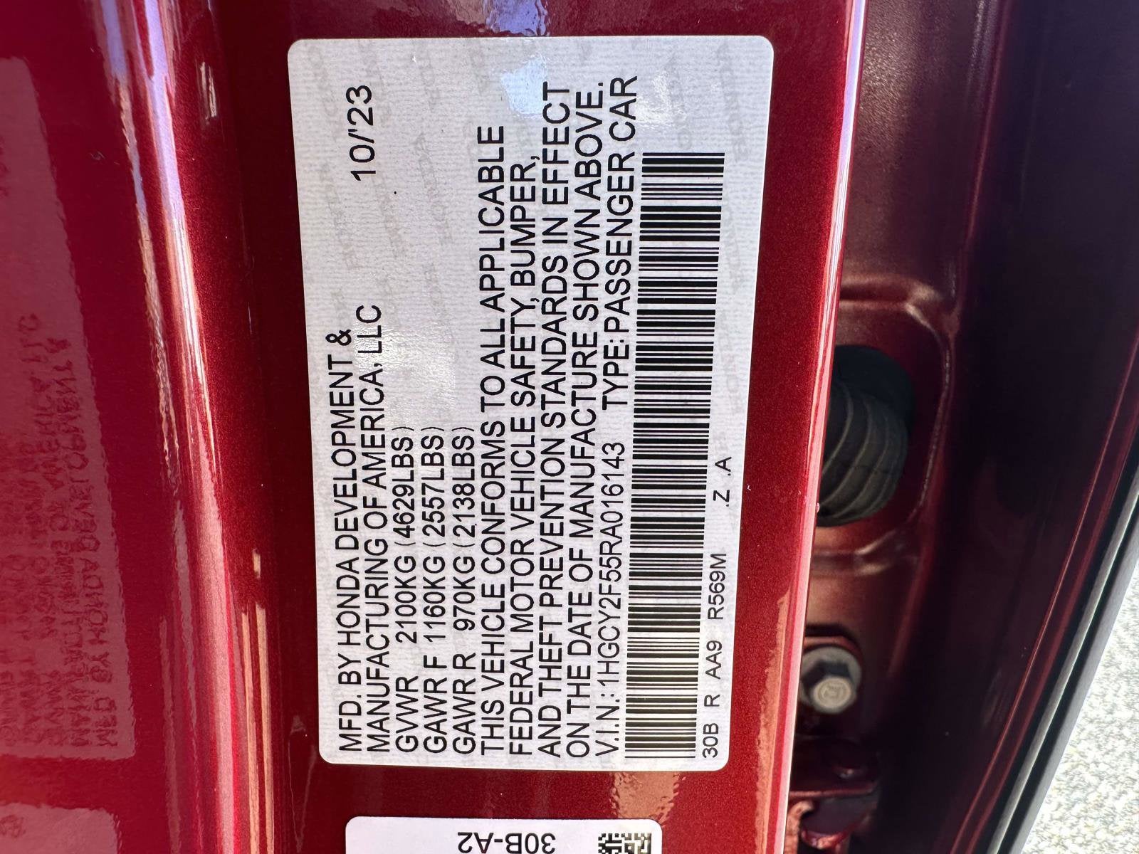 2024 Honda Accord Hybrid Sport