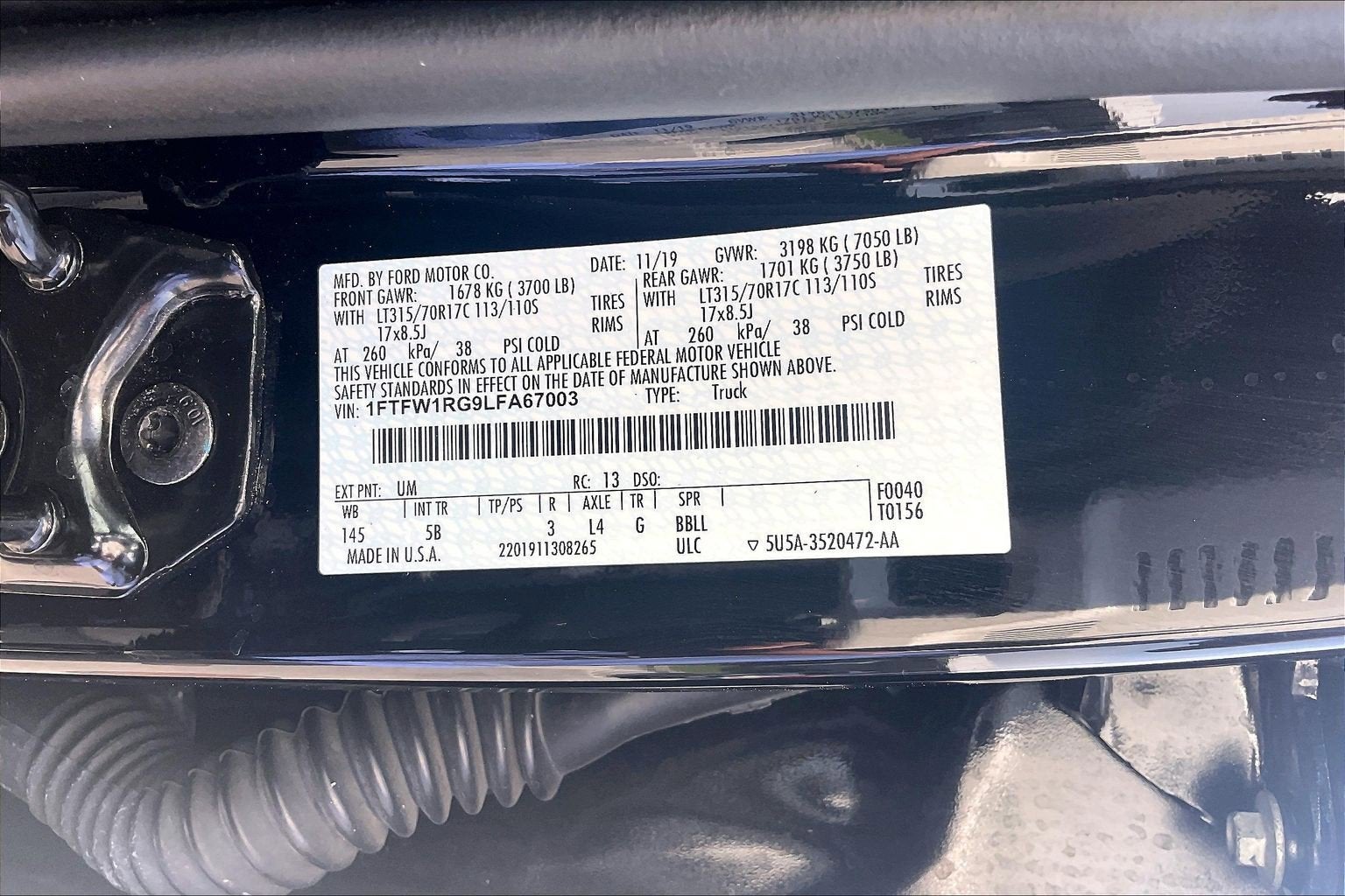 2020 Ford F-150 Raptor