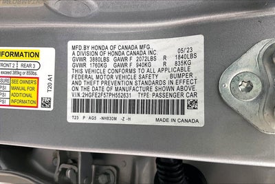 2023 Honda Civic Sedan Sport