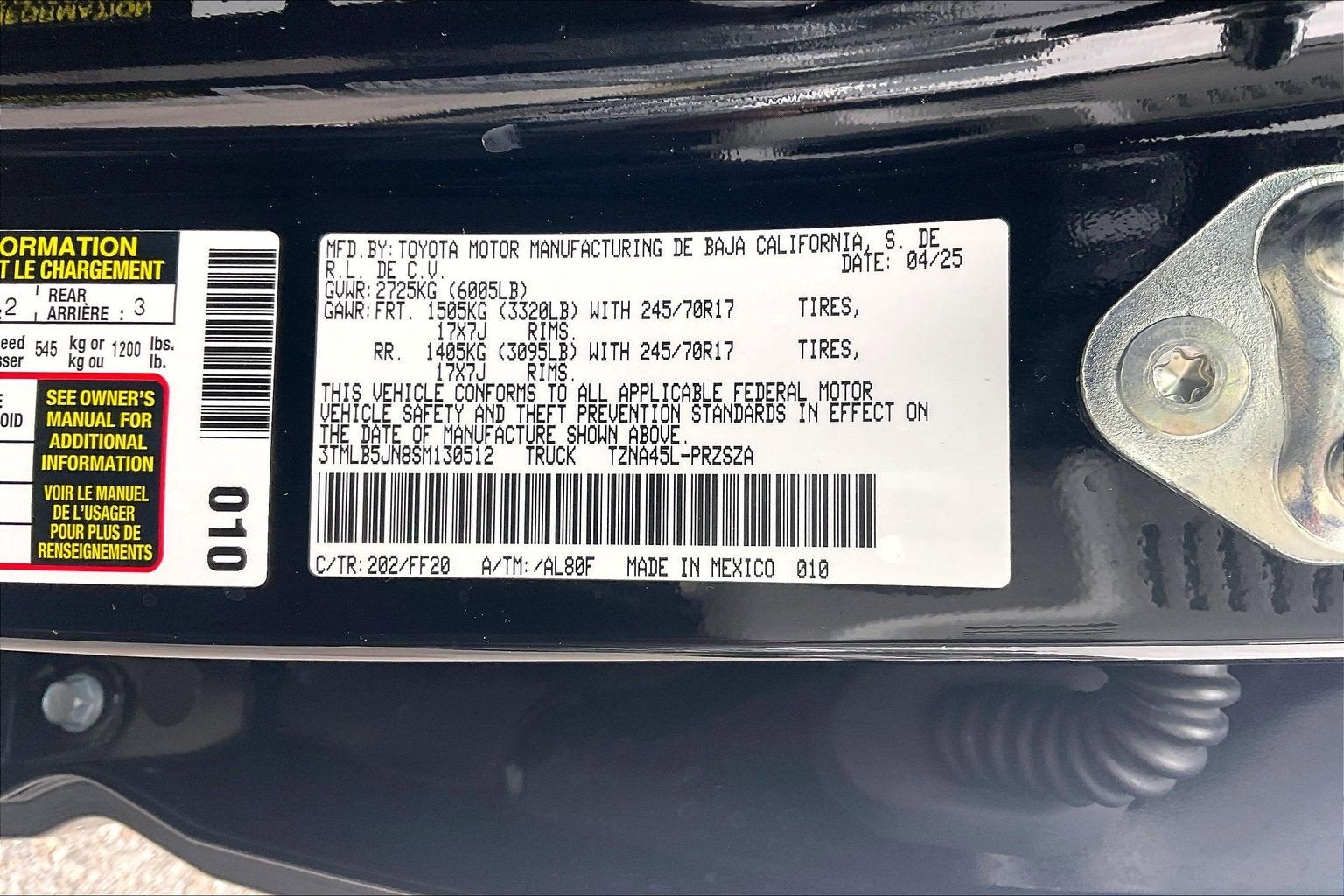 2025 Toyota Tacoma 4WD SR5