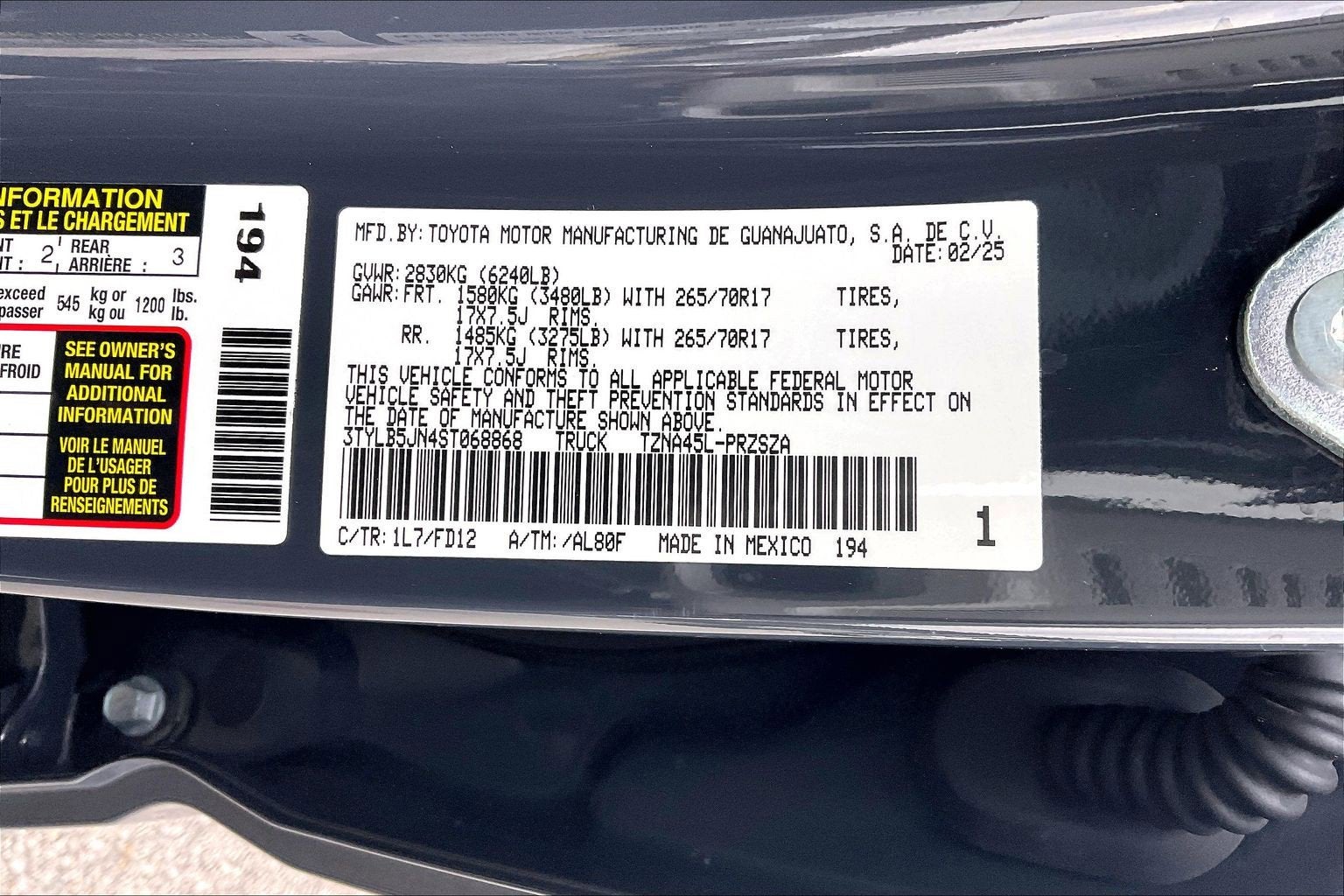 2025 Toyota Tacoma 4WD TRD Off Road