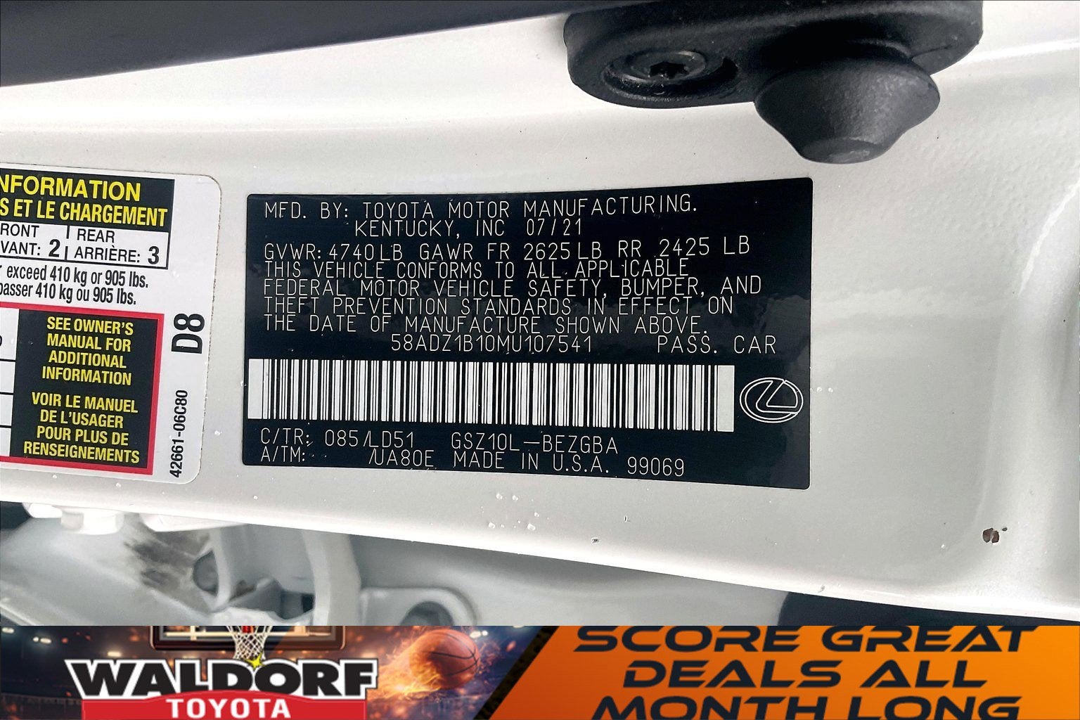 2021 Lexus ES ES 350