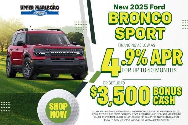 April Bronco Sport