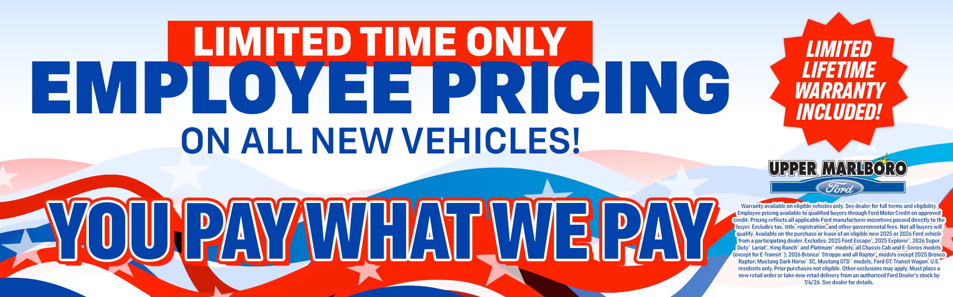 Employee Pricing