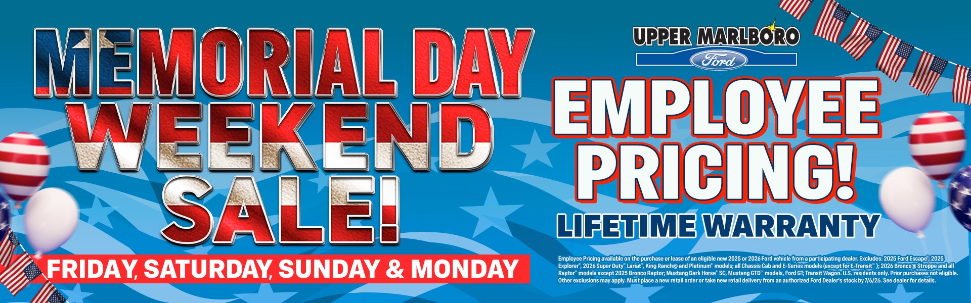 Memorial Day Sale!