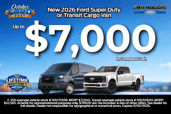 2026 SD or Transit: Up to $7,000 in Conquest Cash