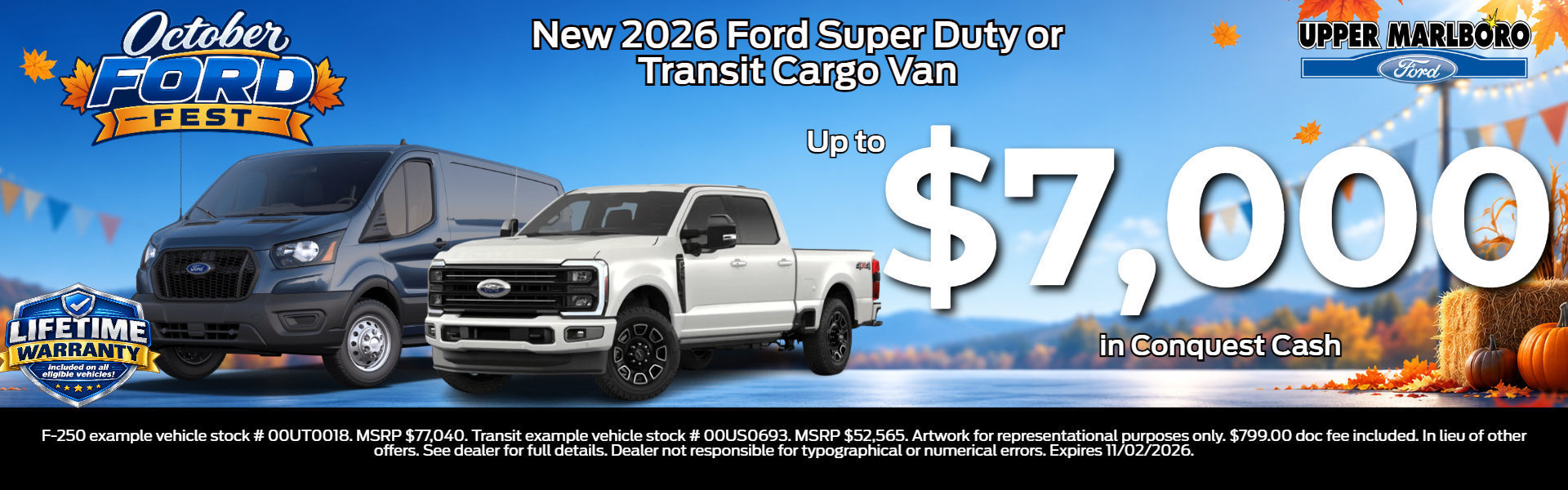 2026 SD or Transit: Up to $7,000 in Conquest Cash
